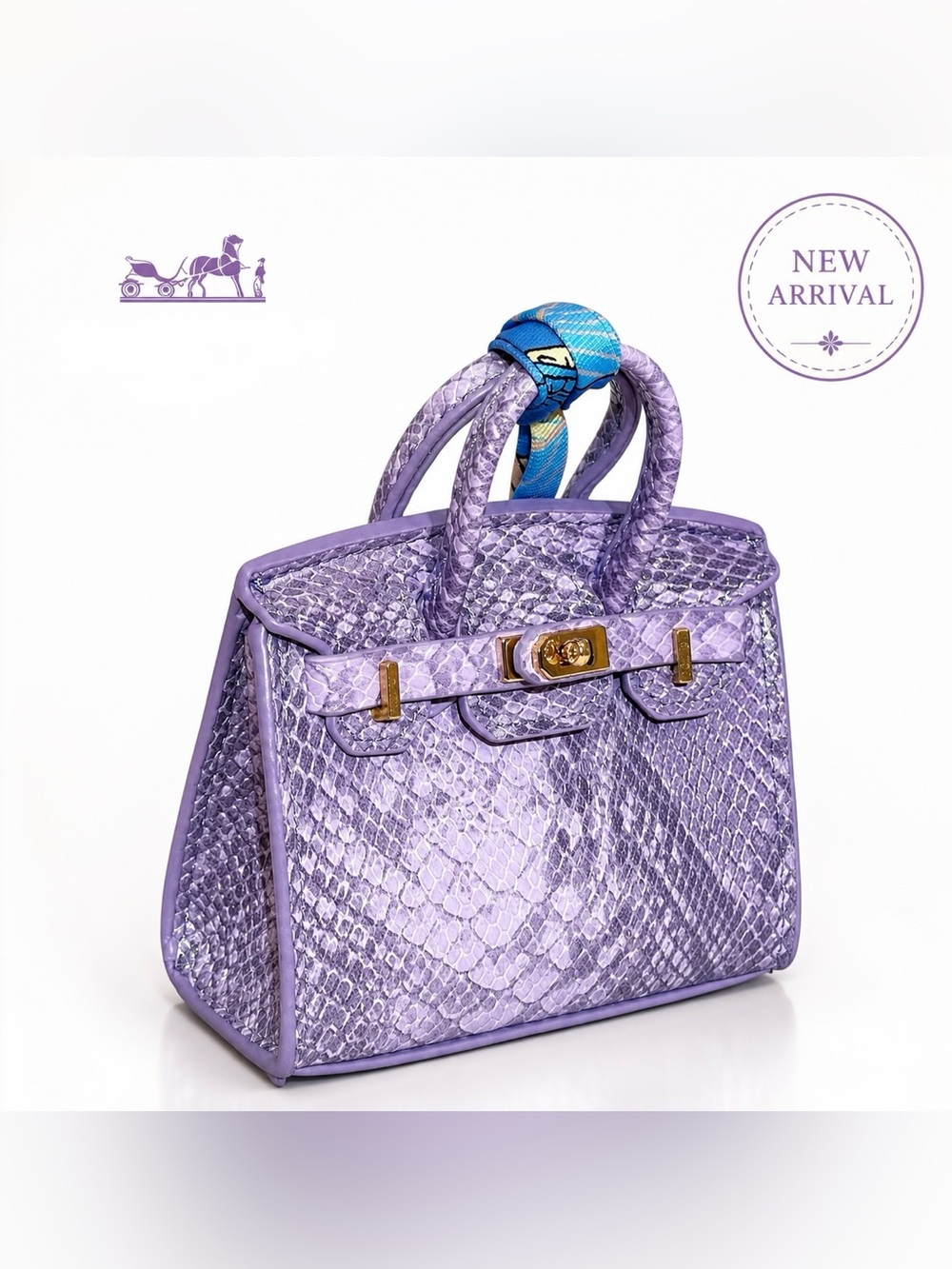 🆕 💜 Lavender Python-Embossed AirPods Case 💜 🆕